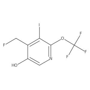 4-(Fluoromethyl)-5-iodo-6-(trifluoromethoxy)pyridin-3-ol Structure