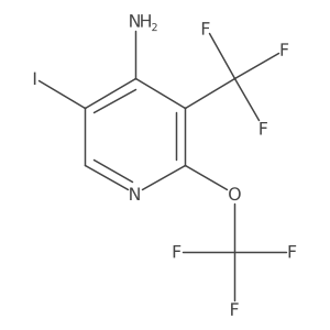 5-Iodo-2-(trifluoromethoxy)-3-(trifluoromethyl)pyridin-4-amine Structure