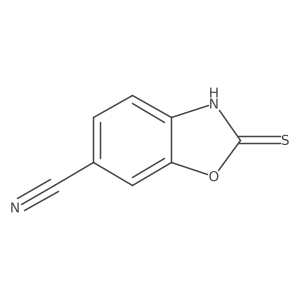 6-Cyano-2-mercaptobenzo[d]oxazole结构式