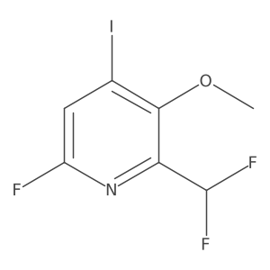 2-(Difluoromethyl)-6-fluoro-4-iodo-3-methoxypyridine Structure
