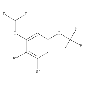 1,2-Dibromo-3-difluoromethoxy-5-(trifluoromethoxy)benzene结构式