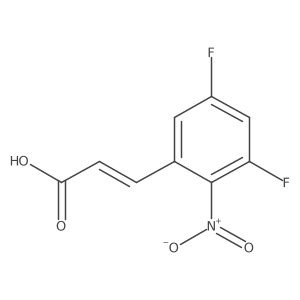 3,5-Difluoro-2-nitrocinnamic acid结构式