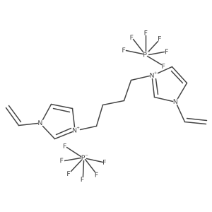 3,3'-(Butane-1,4-diyl)bis(1-vinyl-1H-imidazol-3-ium) hexafluorophosphate(V) Structure