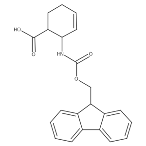 2-({[(9H-Fluoren-9-YL)methoxy]carbonyl}amino)cyclohex-3-ene-1-carboxylic acid Structure