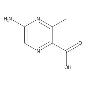 5-Amino-3-methylpyrazine-2-carboxylic acid Structure