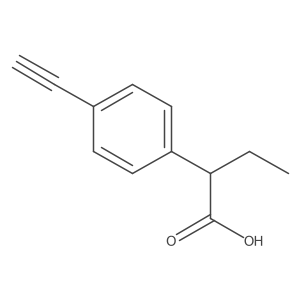 2-(4-ethynylphenyl)butanoic acid Structure
