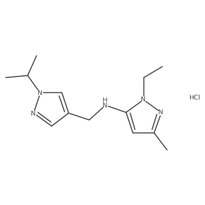 1-ethyl-N-[(1-isopropyl-1H-pyrazol-4-yl)methyl]-3-methyl-1H-pyrazol-5-amine Structure