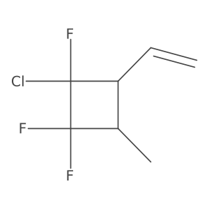 1-Chloro-4-ethenyl-1,2,2-trifluoro-3-methylcyclobutane结构式