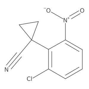 1-(2-Chloro-6-nitrophenyl)cyclopropane-1-carbonitrile Structure