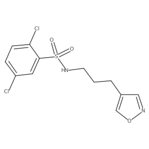 2,5-dichloro-N-(3-(isoxazol-4-yl)propyl)benzenesulfonamide Structure
