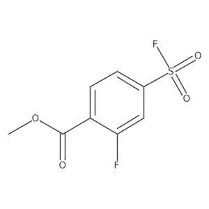 Methyl 2-fluoro-4-(fluorosulfonyl)benzoate Structure