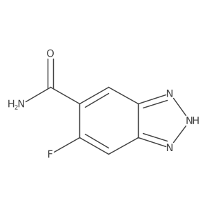 5-Fluoro-1H-benzo[d][1,2,3]triazole-6-carboxamide Structure