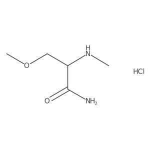 3-Methoxy-2-(methylamino)propanamide hydrochloride Structure