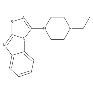3-[4-Ethylpiperazinyl]-1,2,4-thiadiazolo[4,5-a]benzimidazole Structure