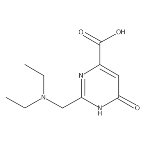 2-[(Diethylamino)methyl]-6-oxo-3,6-dihydropyrimidine-4-carboxylic acid Structure
