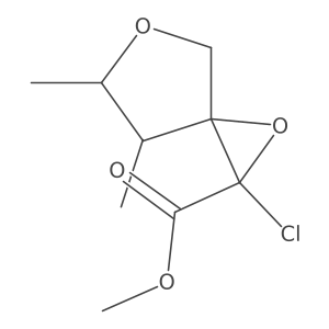 Methyl 2-chloro-6,7-dimethyl-1,5-dioxaspiro[2.4]heptane-2-carboxylate结构式