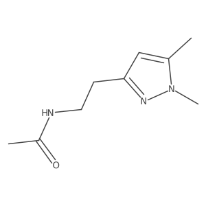 N-(2-(1,5-dimethyl-1H-pyrazol-3-yl)ethyl)acetamide Structure