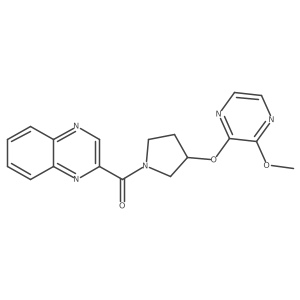 (3-((3-Methoxypyrazin-2-yl)oxy)pyrrolidin-1-yl)(quinoxalin-2-yl)methanone Structure