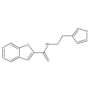 N-(2-(furan-3-yl)ethyl)benzo[b]thiophene-2-carboxamide Structure
