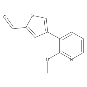4-(2-Methoxypyridin-3-yl)thiophene-2-carbaldehyde结构式