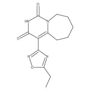 4-(5-ethyl-1,2,4-oxadiazol-3-yl)-6,7,8,9-tetrahydropyrimido[1,6-a]azepine-1,3(2H,5H)-dione结构式
