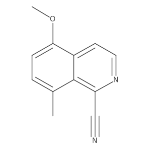 5-Methoxy-8-methylisoquinoline-1-carbonitrile结构式