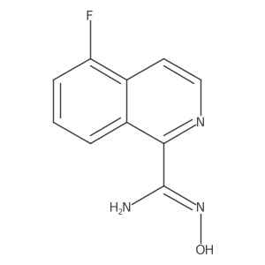(E)-5-Fluoro-N'-hydroxyisoquinoline-1-carboximidamide结构式