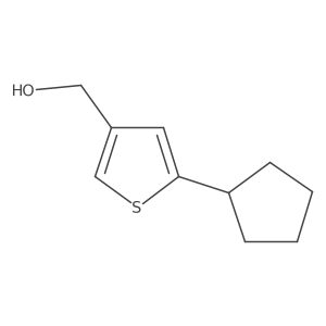 (5-Cyclopentylthiophen-3-yl)methanol结构式