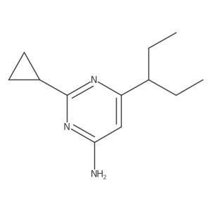 2-Cyclopropyl-6-(pentan-3-yl)pyrimidin-4-amine Structure