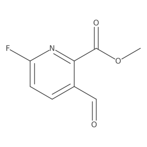 Methyl 6-fluoro-3-formylpyridine-2-carboxylate结构式