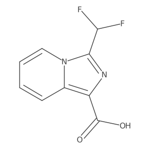 3-(Difluoromethyl)imidazo[1,5-A]pyridine-1-carboxylic acid Structure
