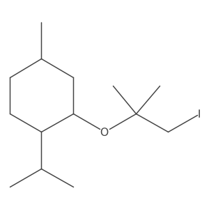 2-[(1-Iodo-2-methylpropan-2-yl)oxy]-4-methyl-1-(propan-2-yl)cyclohexane Structure