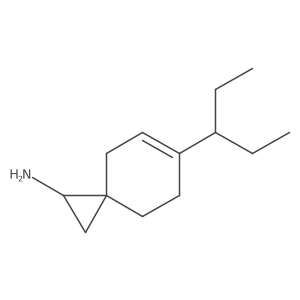 6-(Pentan-3-yl)spiro[2.5]oct-5-en-1-amine结构式