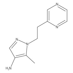 5-methyl-1-[2-(pyrazin-2-yl)ethyl]-1H-pyrazol-4-amine Structure