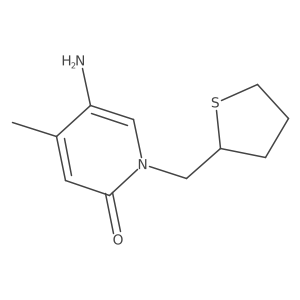5-Amino-4-methyl-1-[(thiolan-2-yl)methyl]-1,2-dihydropyridin-2-one Structure