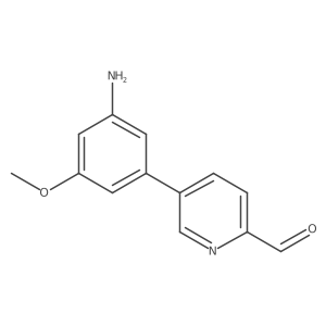 5-(3-Amino-5-methoxyphenyl)pyridine-2-carbaldehyde Structure