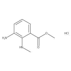 Methyl 3-amino-2-(methylamino)benzoate hydrochloride结构式