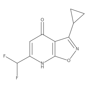 3-Cyclopropyl-6-(difluoromethyl)-[1,2]oxazolo[5,4-b]pyridin-4-ol Structure
