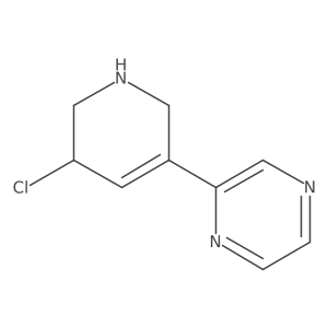 2-(5-Chloro-1,2,5,6-tetrahydropyridin-3-yl)pyrazine Structure