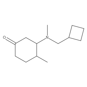 3-[(Cyclobutylmethyl)(methyl)amino]-4-methylcyclohexan-1-one结构式