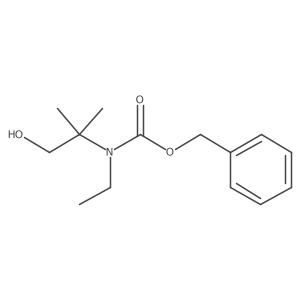 benzyl N-ethyl-N-(1-hydroxy-2-methylpropan-2-yl)carbamate结构式