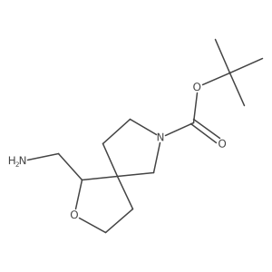 Tert-butyl 1-(aminomethyl)-2-oxa-7-azaspiro[4.4]nonane-7-carboxylate结构式