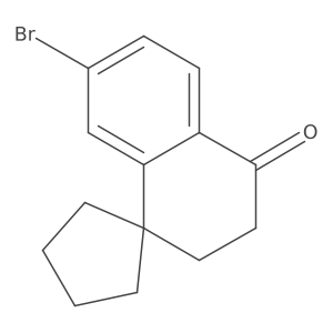 7'-bromo-3',4'-dihydro-2'H-spiro[cyclopentane-1,1'-naphthalene]-4'-one Structure