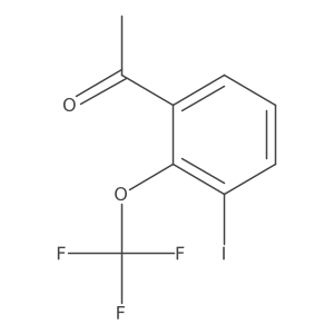 3'-Iodo-2'-(trifluoromethoxy)acetophenone结构式