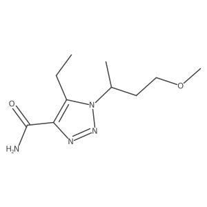 5-ethyl-1-(4-methoxybutan-2-yl)-1H-1,2,3-triazole-4-carboxamide结构式