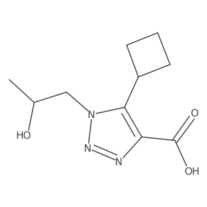 5-cyclobutyl-1-(2-hydroxypropyl)-1H-1,2,3-triazole-4-carboxylic acid Structure