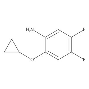2-Cyclopropoxy-4,5-difluoroaniline结构式