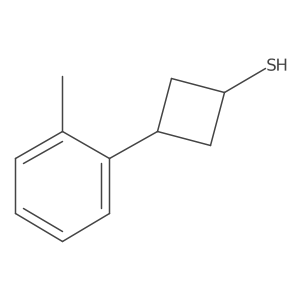 3-(2-Methylphenyl)cyclobutane-1-thiol Structure