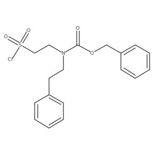 benzyl N-[2-(chlorosulfonyl)ethyl]-N-(2-phenylethyl)carbamate Structure