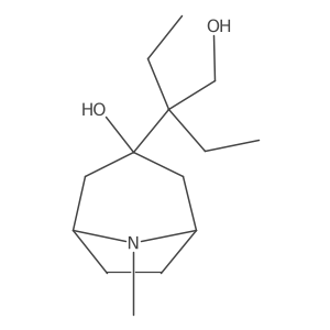 3-(2-Ethyl-1-hydroxybutan-2-yl)-8-methyl-8-azabicyclo[3.2.1]octan-3-ol Structure